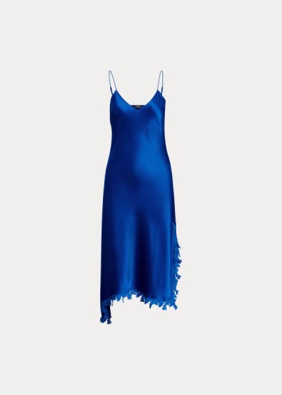 Vestido Polo Ralph Lauren Lace-Trim Satin Slip Mulher 09715-BTGS